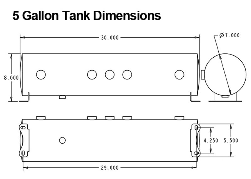 RID Compressor Kits - Ridetech 5 Gallon 4-Way Analog Air Ride Compressor Leveling System