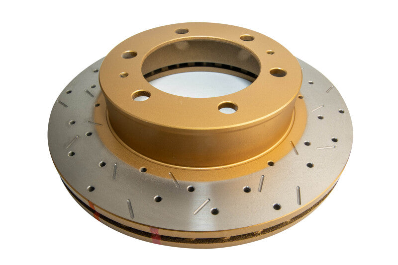 DBA 4000 Slot&Drill Rotors - DBA 05+ Toyota 4-Runner KUN/GGN/TGN Front Drilled and Slotted 4000 Series Rotor