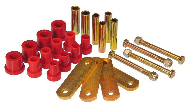 PRO Spring/Shackle Bush- Red - Prothane Chrysler SS Conv HD Spring & Shackles Bushings - Red