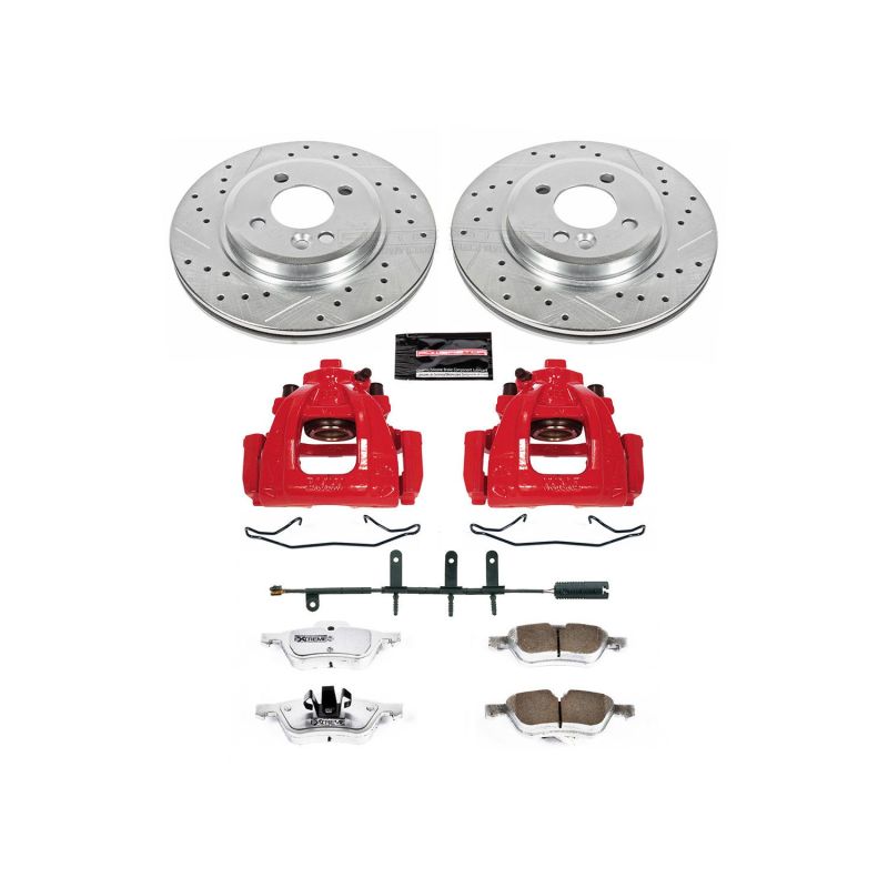 PSB Z26 Street Kit w/Cals - Power Stop 02-06 Mini Cooper Front Z26 Street Warrior Brake Kit w/Calipers