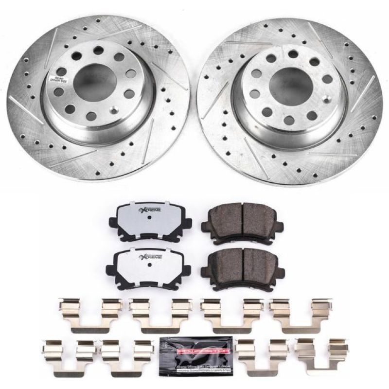 PSB Z26 Street Warrior Kit - Power Stop 06-09 Audi A3 Rear Z26 Street Warrior Brake Kit