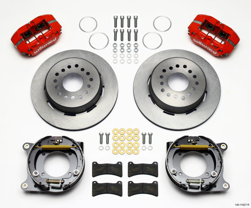WIL Dynapro Brake Kit - Wilwood Dynapro Low-Profile 11.00in P-Brake Kit - Red Impala 59-64 / Corvette 57-62