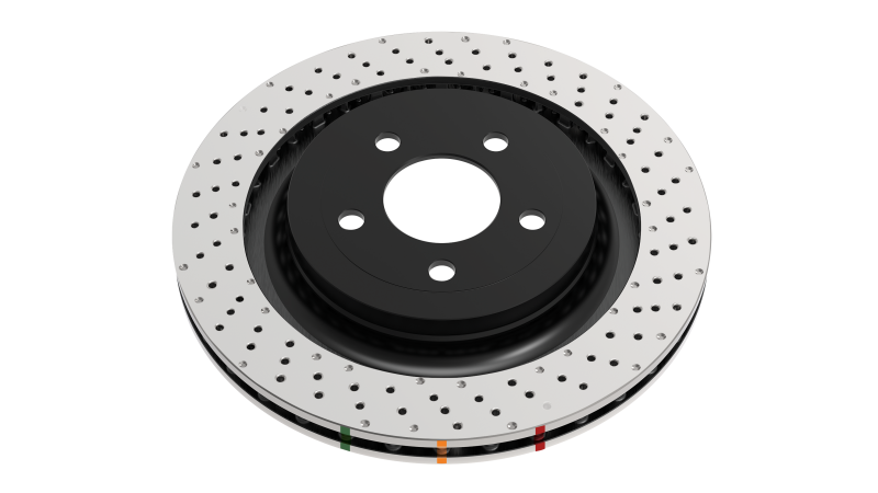 DBA 4000 Series Drilled Rotors - DBA 96-08 Mitsubishi Lancer Evo (IV-IX) Rear 4000 Series Drilled Wavey Rotor