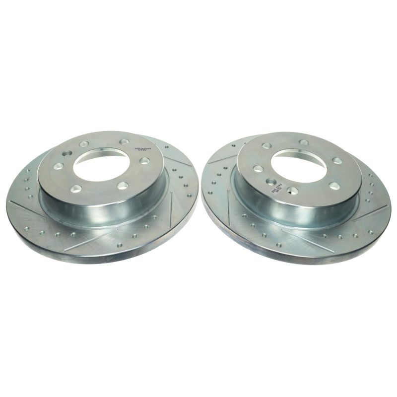PSB Evolution Drill/Slot Rotor - Power Stop 19-21 Mercedes-Benz Sprinter 2500 Rear Drilled & Slotted Rotor (Pair)