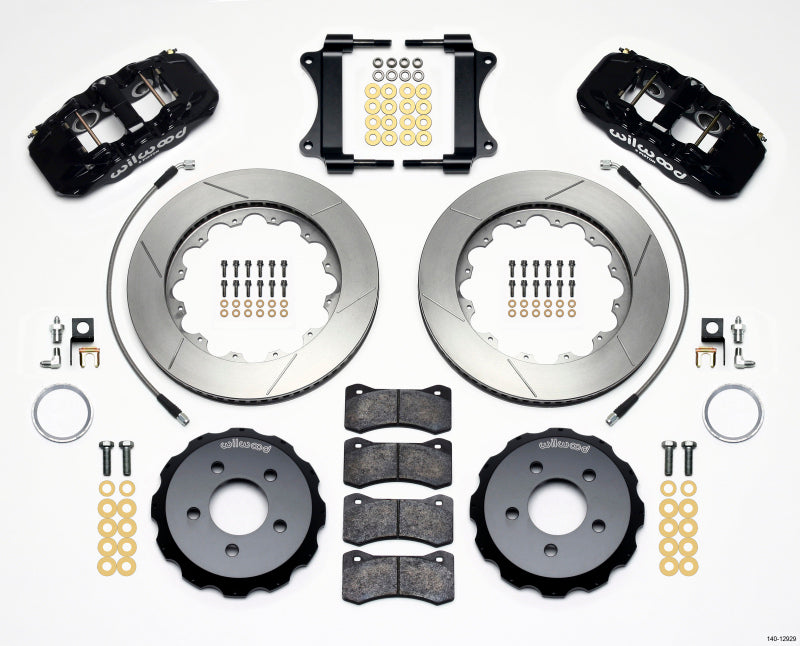 WIL Aero Brake Kit - Wilwood AERO6 Front Hat Kit 14.25 2008-2009 Pontiac G8 w/Lines