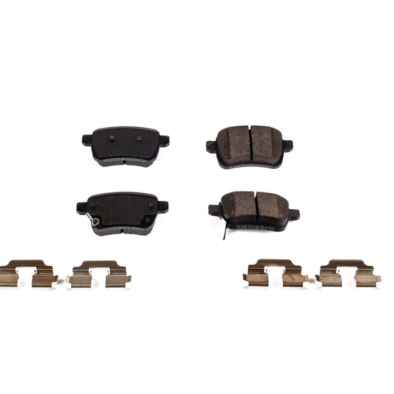 PSB Z17 Evolution Brake Pads - Power Stop 14-19 Fiat 500L Rear Z17 Evolution Ceramic Brake Pads w/Hardware