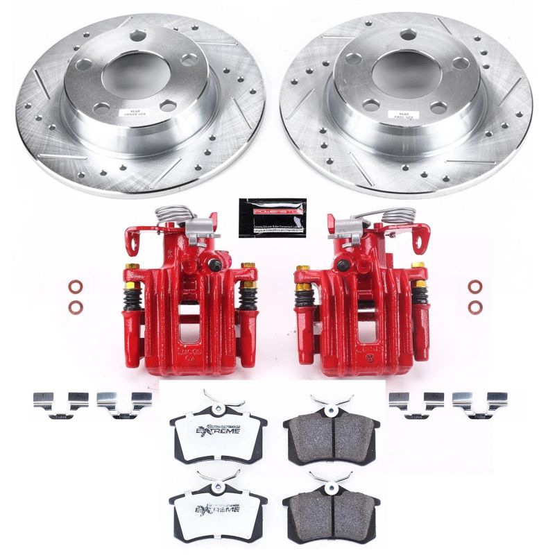PSB Z26 Street Kit w/Cals - Power Stop 01-05 Audi Allroad Quattro Rear Z26 Street Warrior Brake Kit w/Calipers