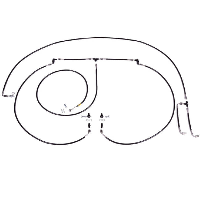 CHB Hydro HB Brake Line Kits - Chase Bays Chevrolet Corvette C5/C6 Inline/Pass-Thru OE MC & Brake Lines Hydro Handbrake Line Kit