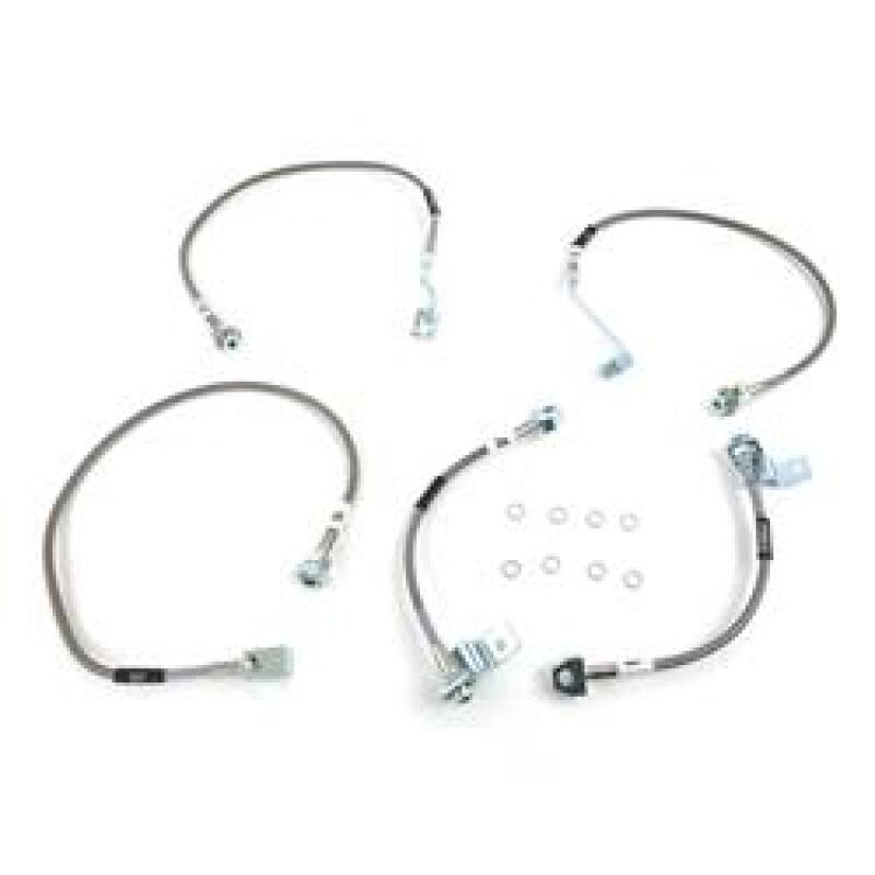 RUS Brake Line Kits - Russell Performance 99-06 Ford Excursion 4WD with 6in-8in lift Brake Line Kit