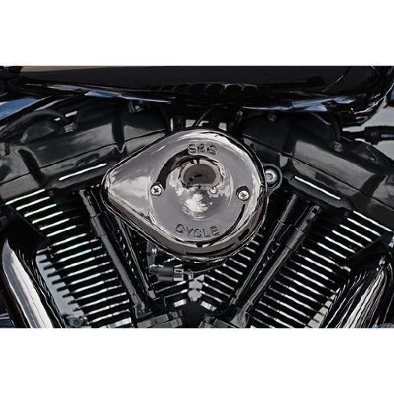 SSC Air Cleaner Kits - S&S Cycle 17-23 M8 Models Lava Chrome Stealth Mini Teardrop Air Cleaner Kit