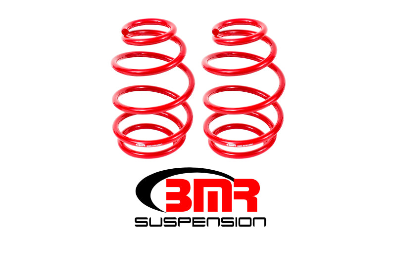 BMR Lowering Springs - BMR 10-15 5th Gen Camaro V8 Front Lowering Springs - Red