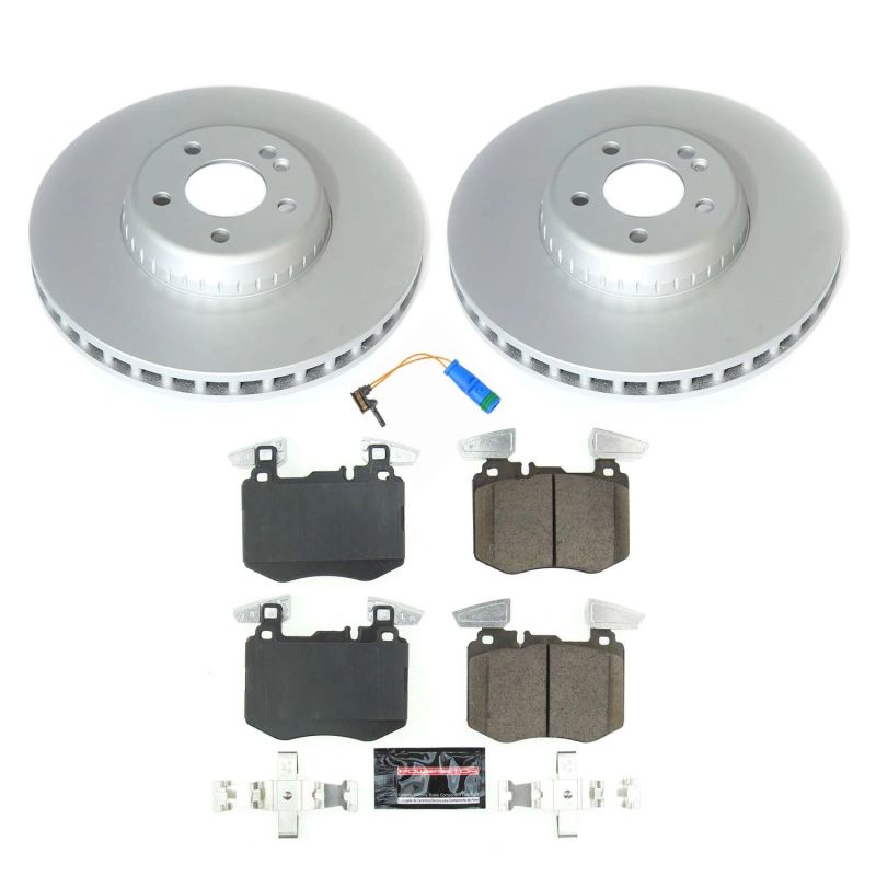 PSB Z17 Evolution Coated Kit - Power Stop 2019 Mercedes-Benz GLC300 Front Z17 Evolution Geomet Coated Brake Kit