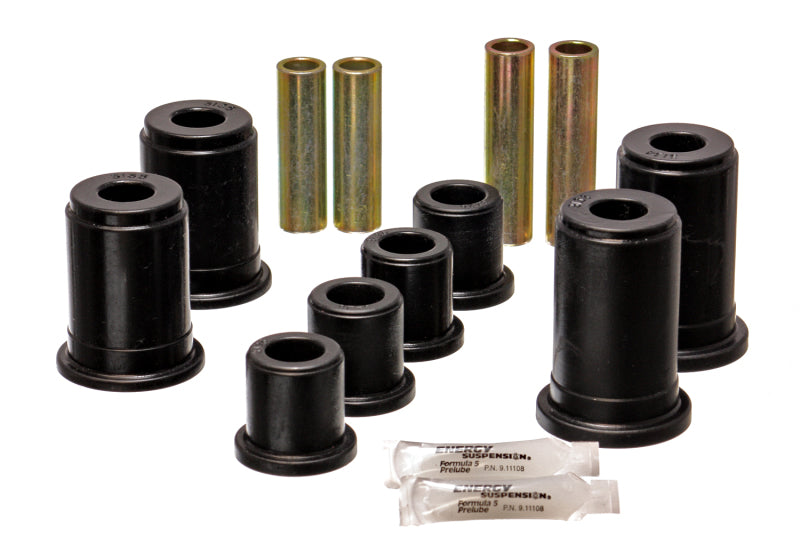 ES Cntrl Arm Bushings - Black - Energy Suspension 99-04 Chevy Silverado/GMC Sierra Black Front and Lower Control Arm Bushing Set