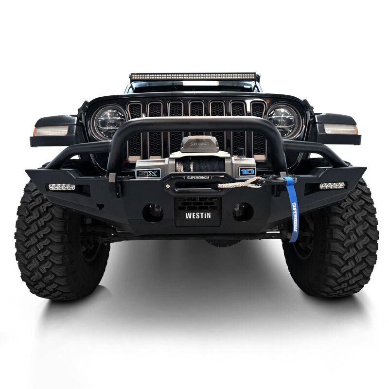 WES Bull Bars - XTS - Westin 20-25 Jeep Gladiator / 18-25 Wrangler JL XTS Round Bull Bar - Tex. Blk