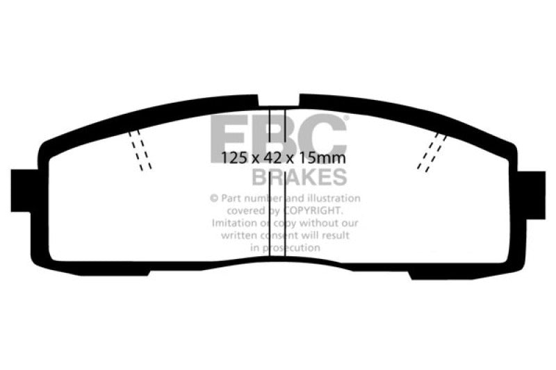 EBC Redstuff Brake Pad Sets - EBC 86-92 Toyota Supra 2.8 Redstuff Rear Brake Pads