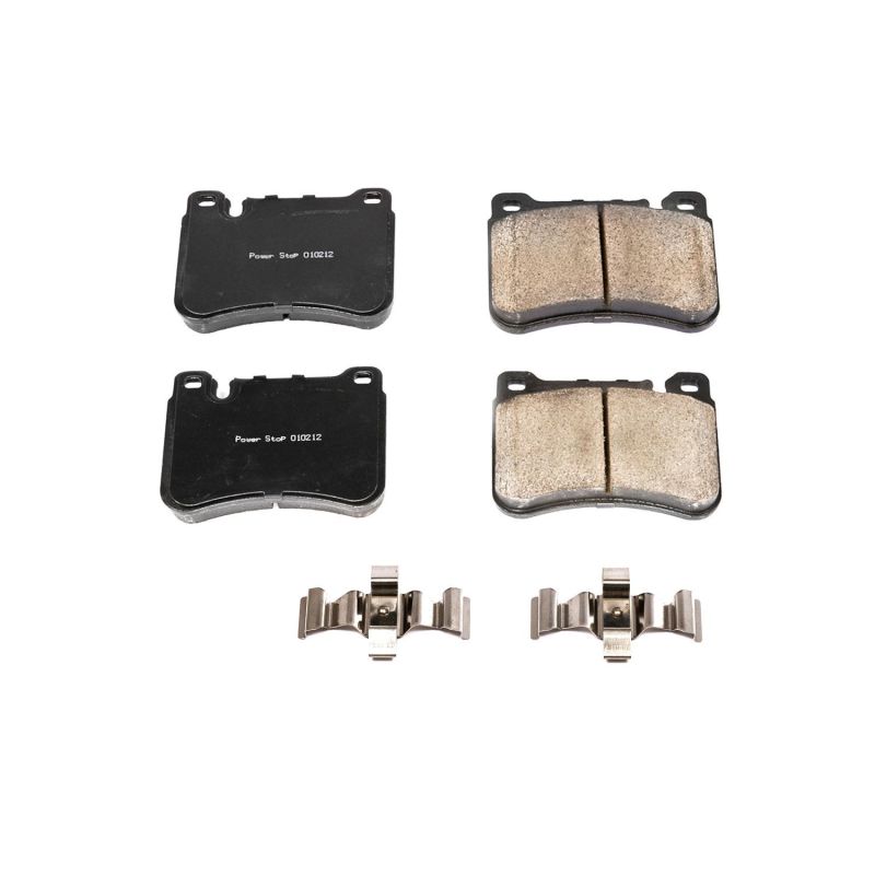 PSB Z17 Evolution Brake Pads - Power Stop 05-07 Mercedes-Benz C230 Front Z17 Evolution Ceramic Brake Pads w/Hardware