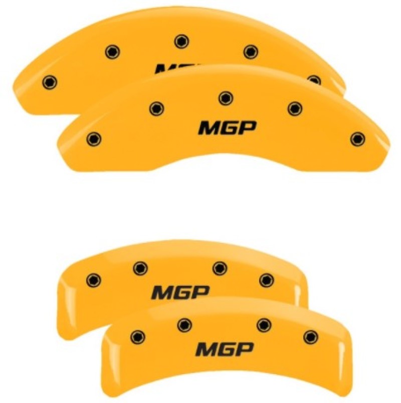 MGP Caliper Covers 4 Standard - MGP 4 Caliper Covers Engraved Front & Rear MGP Yellow Finish Black Characters 1991 BMW 325