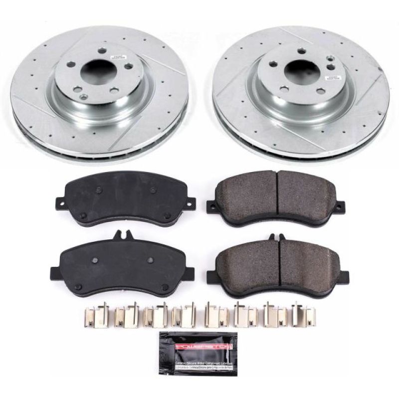 PSB Z23 Evolution Kit - Power Stop 13-15 Mercedes-Benz GLK250 Front Z23 Evolution Sport Brake Kit