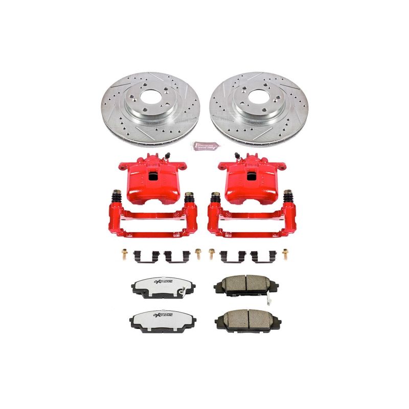 PSB Z26 Street Kit w/Cals - Power Stop 02-06 Acura RSX Front Z26 Street Warrior Brake Kit w/Calipers