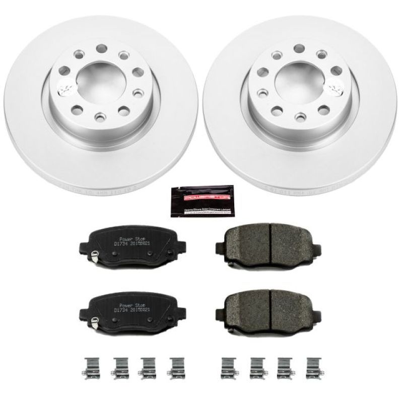 PSB Z17 Evolution Coated Kit - Power Stop 15-17 Chrysler 200 Rear Z17 Evolution Geomet Coated Brake Kit