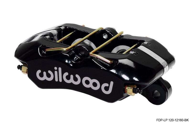 WIL Dynapro Caliper - Wilwood Caliper-Dynapro Low-Profile 5.25in Mount - Blk Pwd 1.12in Pistons .81in Disc