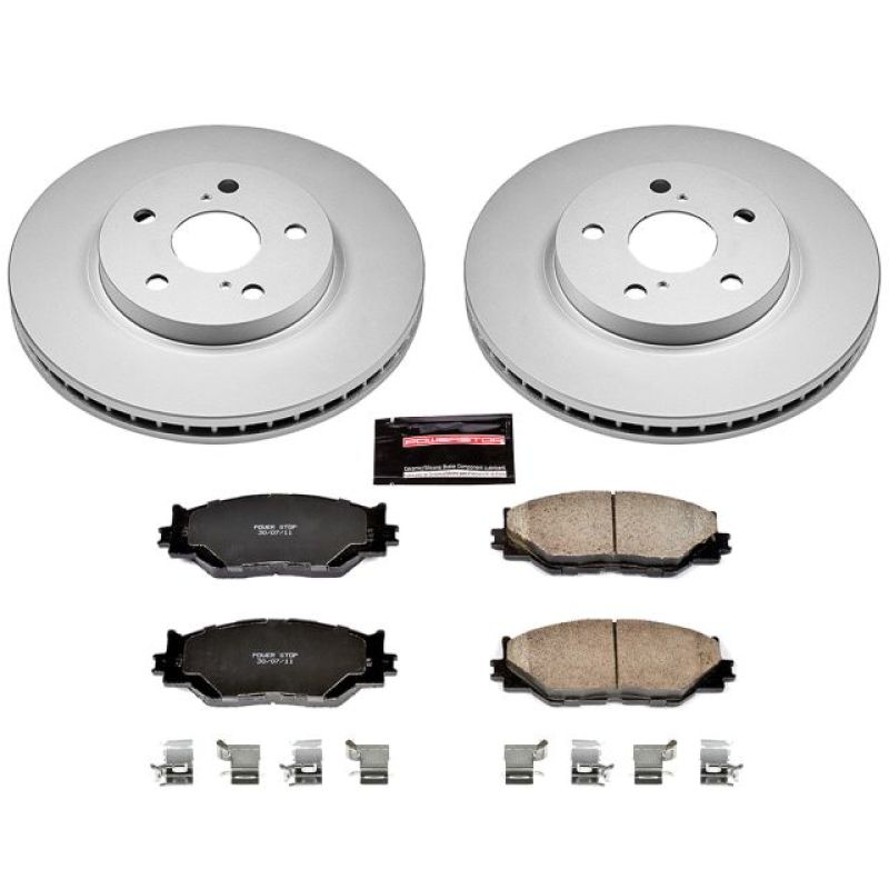 PSB Z17 Evolution Coated Kit - Power Stop 06-15 Lexus IS250 Front Z17 Evolution Geomet Coated Brake Kit