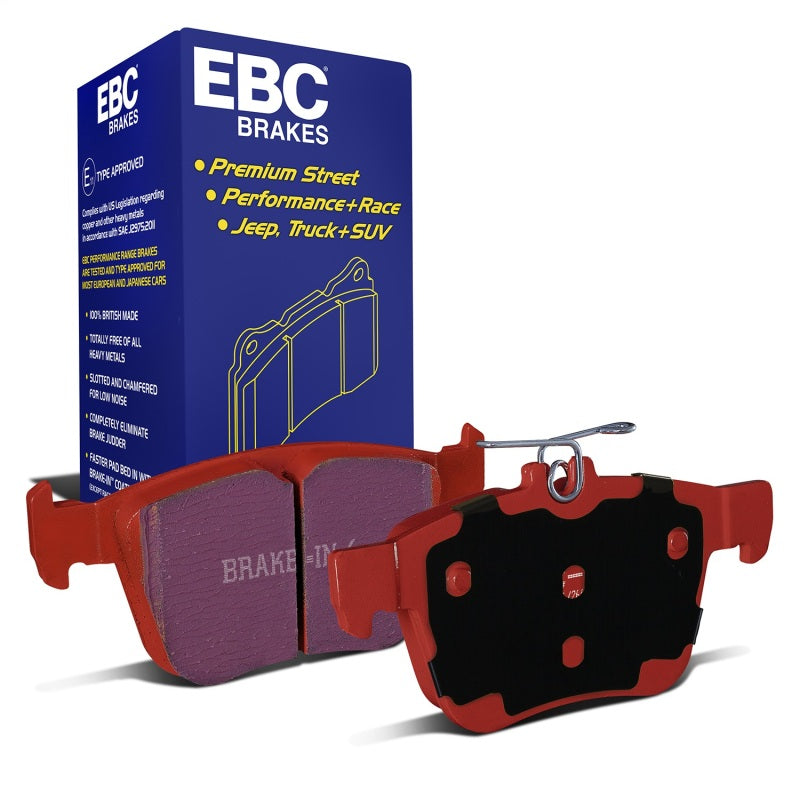 EBC Redstuff Brake Pad Sets - EBC 2014+ Audi A3 1.8 Turbo (w/Electronic Parking Brake) Redstuff Rear Brake Pads