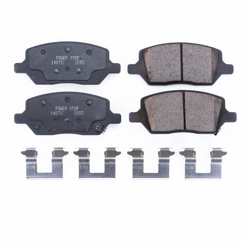 PSB Z17 Evolution Brake Pads - Power Stop 05-07 Buick Terraza Rear Z17 Evolution Ceramic Brake Pads w/Hardware