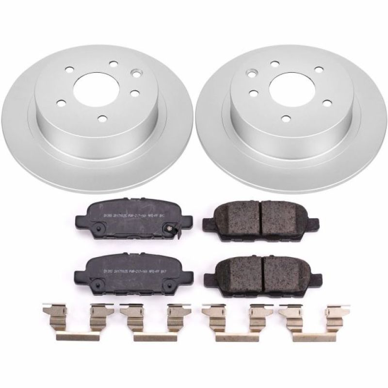 PSB Z17 Evolution Coated Kit - Power Stop 2019 Nissan Sentra Rear Z17 Evolution Geomet Coated Brake Kit