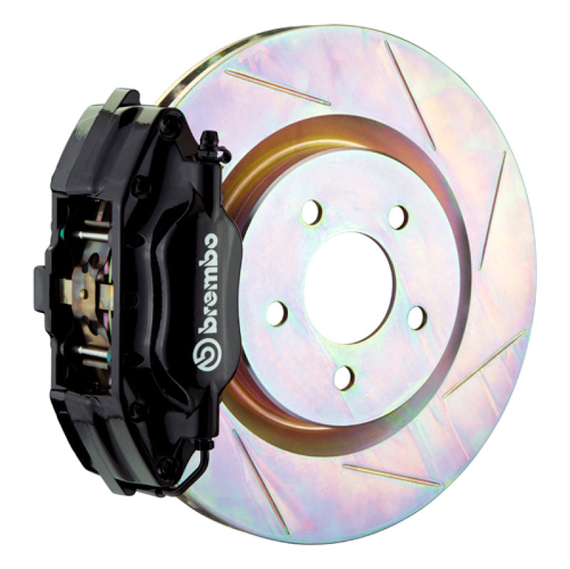 BRB Big Brake Kits - Brembo 94-04 Mustang (SN95) Front GT BBK 4 Piston Cast 2pc 330x28 1pc Rotor Slotted Type-1-Black