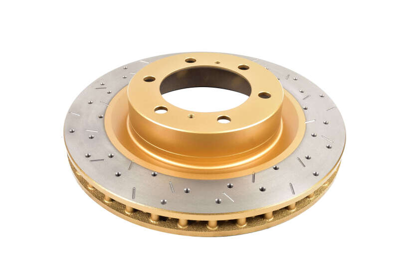 DBA 4000 Slot&Drill Rotors - DBA 2012 Toyota 4Runner/11-12 FJ Cruiser Front Drilled and Slotted 4000 Series Rotor