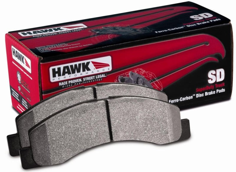 HAWK Super Duty Brake Pad Sets - Hawk 12-15 Cadillac Escalade / 12-17 Chevrolet Tahoe Front Super Duty Street Brake Pads