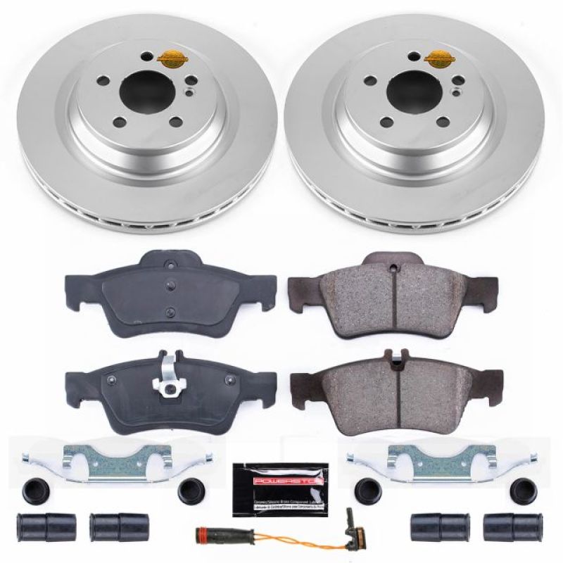 PSB Z23 Evolution Coated Kit - Power Stop 09-14 Mercedes-Benz CL550 Rear Z23 Evolution Sport Coated Brake Kit