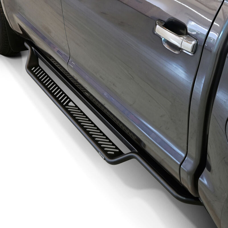 WES Running Boards - Outlaw - Westin 07-21 Toyota Tundra CrewMax Cab Outlaw Drop Running Boards - Tex. Blk