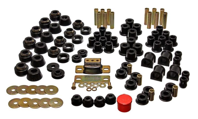 ES Hyper-Flex Sets - Black - Energy Suspension 87-95 Jeep Wrangler YJ Black Hyper-Flex Master Bushing Set