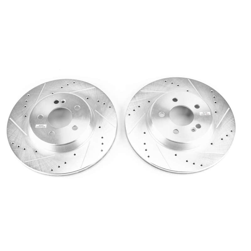PSB Evolution Drill/Slot Rotor - Power Stop 17-18 Mercedes-Benz C43 AMG Rear Evolution Drilled & Slotted Rotors - Pair