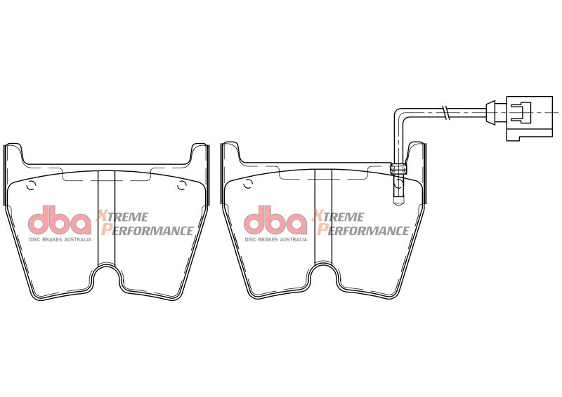 DBA XP Performance Brake Pads - DBA 08-19 Audi R8 (w/Iron Rotors) XP Performance Front Brake Pads