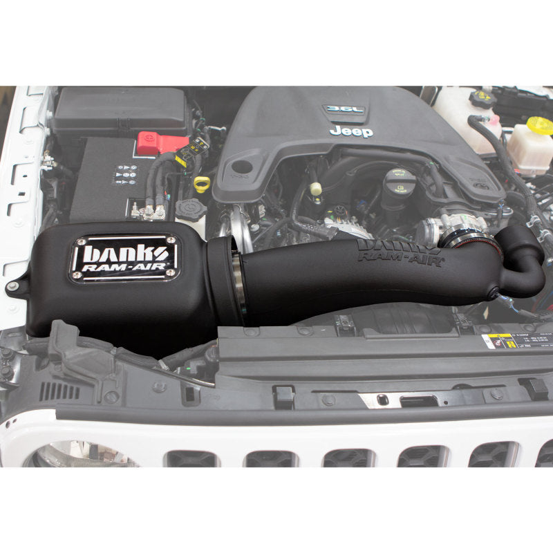 GBE High-Ram Air Intake - Banks Power 18-20 Jeep 3.6L Wrangler (JL) Ram-Air Intake System - Dry Filter
