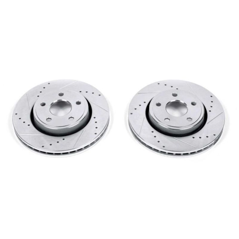 PSB Evolution Drill/Slot Rotor - Power Stop 11-19 Dodge Durango Front Evolution Drilled & Slotted Rotors - Pair