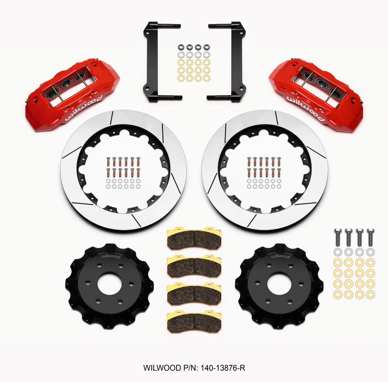 WIL TX6R Brake Kit - Wilwood TX6R Front Kit 16.00in Red 1999-2014 GM Truck/SUV 1500
