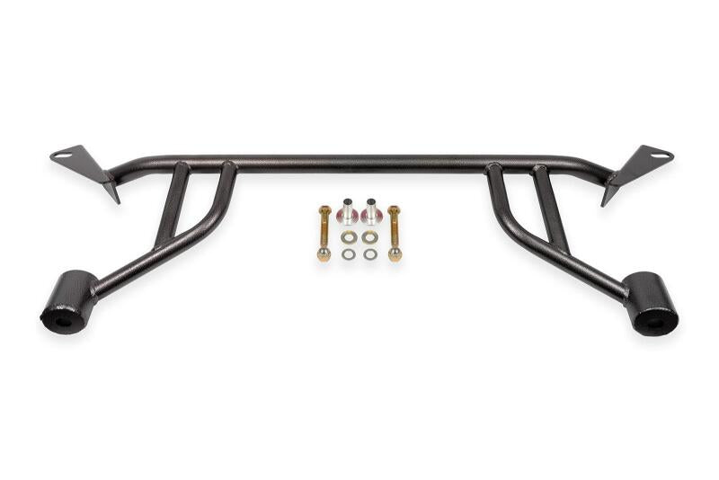 BMR Chassis Reinforcement Braces - BMR 24-25 Ford Mustang S650 Chassis Brace Front Subframe 4-point - Black Hammertone