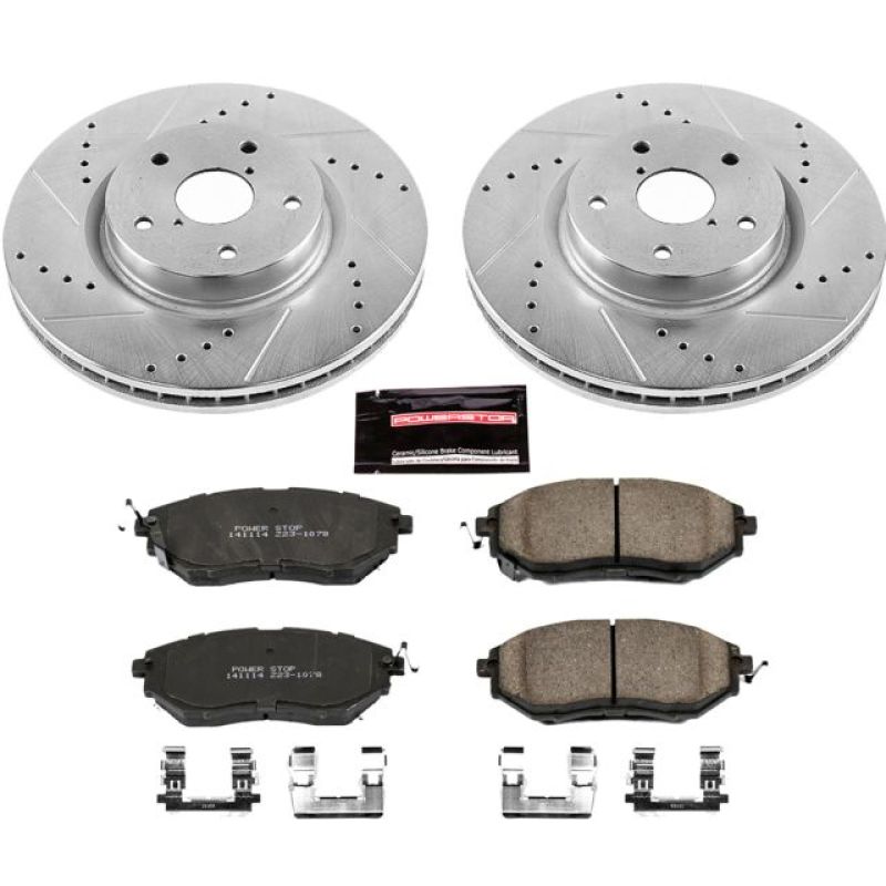 PSB Z23 Evolution Kit - Power Stop 06-07 Subaru B9 Tribeca Front Z23 Evolution Sport Brake Kit