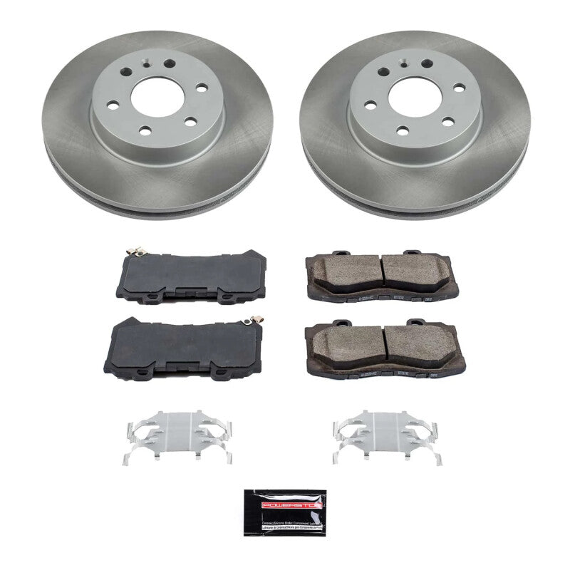 PSB Semi-Coated Rotor Kits - Power Stop 15-20 GMC Canyon Front Semi-Coated Rotor Kit