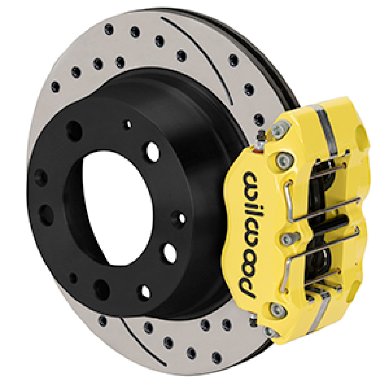 WIL Dynapro Brake Kit - Wilwood 69-83 Porsche 911 Narrow Dynapro-P Radial Rear Brake Kit - Yellow Powder Coat Caliper