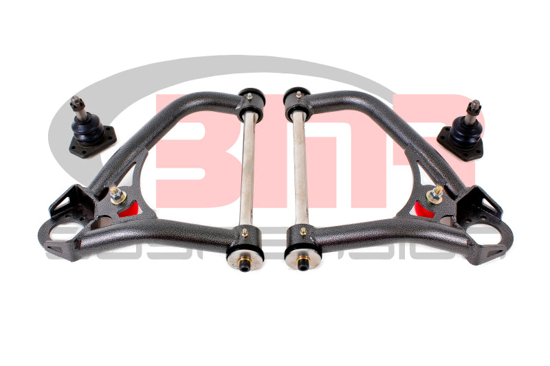 BMR Control Arms - BMR 67-69 1st Gen F-Body Pro-Touring Upper A-Arms w/ Tall Ball Joint (Delrin) - Black Hammertone