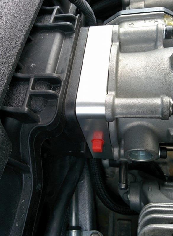 TQS TB Spacer - Silver - Torque Solution Throttle Body Spacer 2013+ Subaru BRZ/Scion FR-S - Silver
