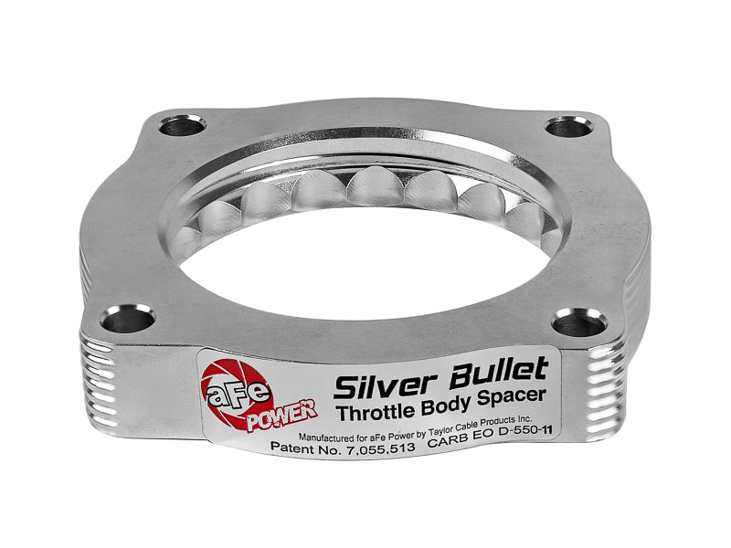AFE Silver Bullet TBS CARB Approved - aFe Silver Bullet Throttle Body Spacers TBS BMW 335i (N54) 07-11 135i/535i 08-10 L6-3.0L (tt)