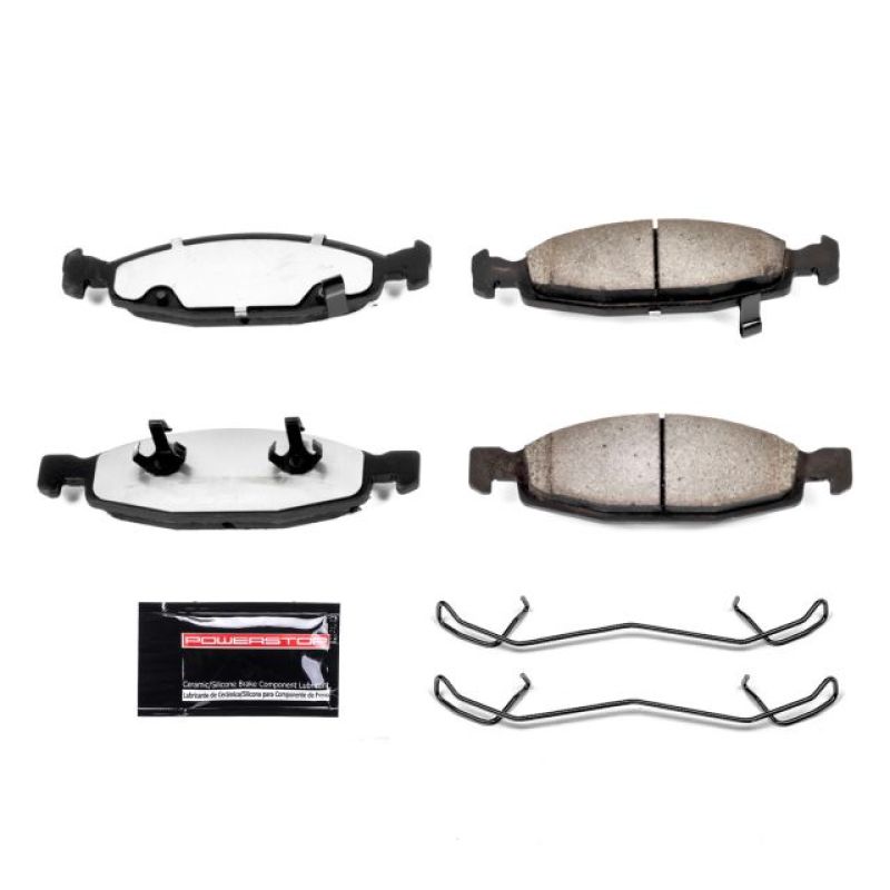 PSB Z36 Truck & Tow Brake Pads - Power Stop 99-03 Jeep Grand Cherokee Front Z36 Truck & Tow Brake Pads w/Hardware