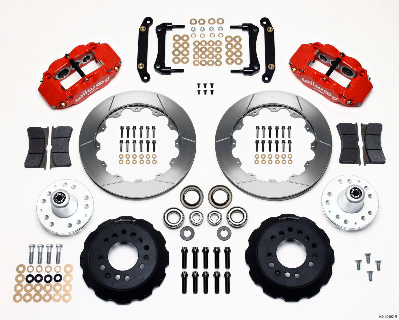 WIL Superlite Brake Kit - Wilwood Narrow Superlite 6R Front Hub Kit 12.88in Red 79-81 Camaro