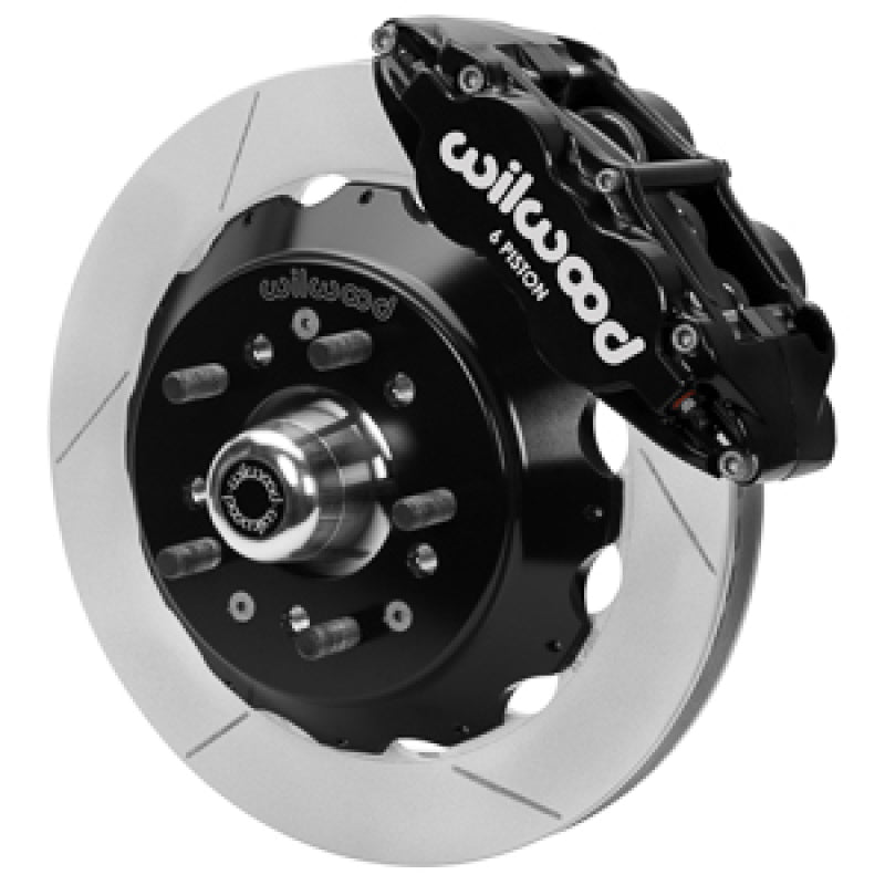 WIL Superlite Brake Kit - Wilwood Forged 6 Piston Superlite Caliper, GT 48 Vane Spec37 Slotted Rotor - 12.88x1.25